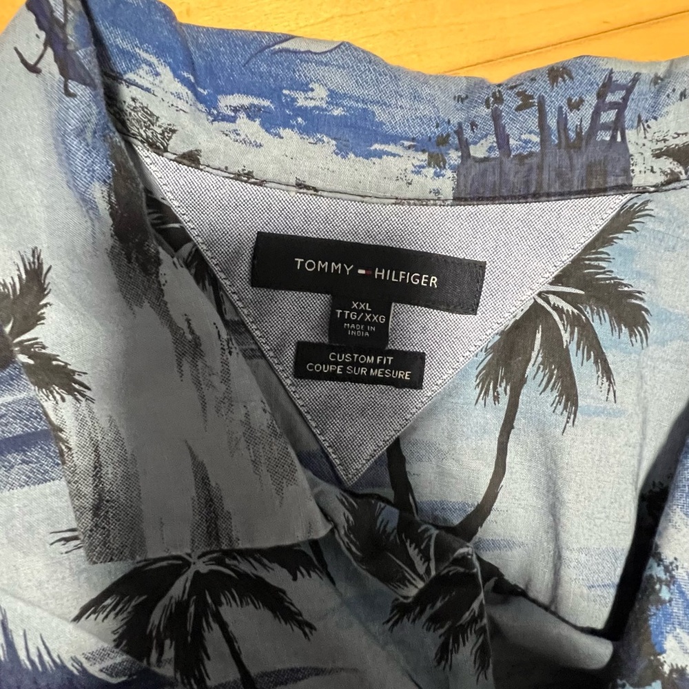 Tommy Hilfiger Blue Scenic Print Shirt - Picture 2 of 2